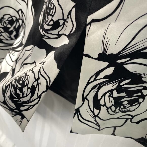 White House Black Market Sleeveless Floral Dress Size 10 Cocktail Sweetheart - Picture 12 of 13